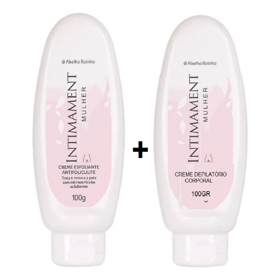 Kit Creme Antifoliculite Creme Depilatório 100g Abelha Rainha
