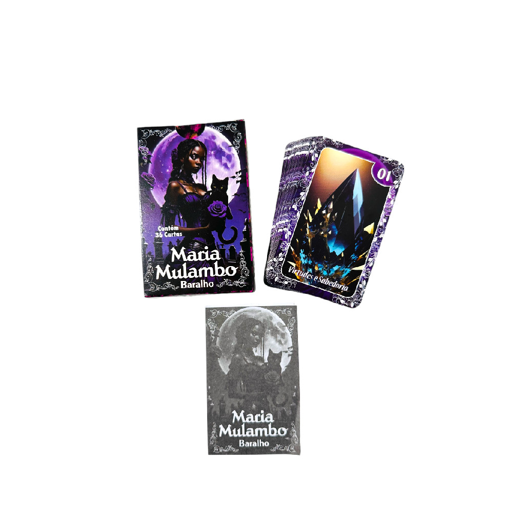 Novo Baralho Maria Mulambo 36 cartas Com Manual Lançamento