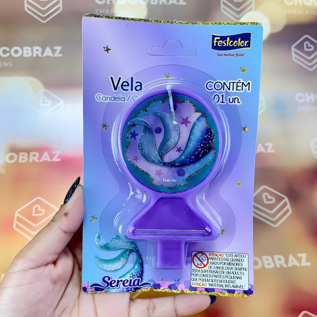 VELA SEREIA FESTCOLOR em Oferta na Shopee