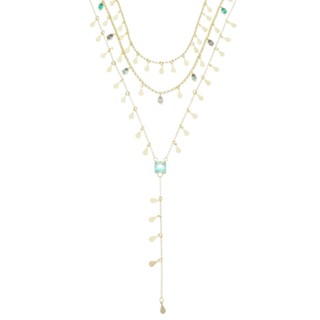 MIX DE COLARES GOTINHAS ZIRCÔNIA ACQUA FOLHEADO A OURO 18K PIUKA em Oferta na Shopee