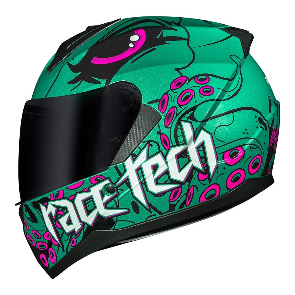 Capacete Race Tech Sector Kraken Rosa em Oferta na Shopee