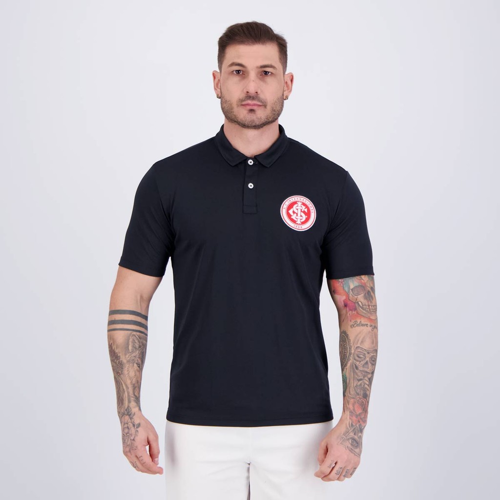 Polo Internacional Colorado Preta - Men Clothes