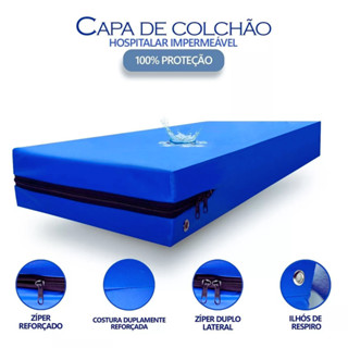 Capa de Colchão Solteiro Impermeável Hospitalar em Oferta na Shopee