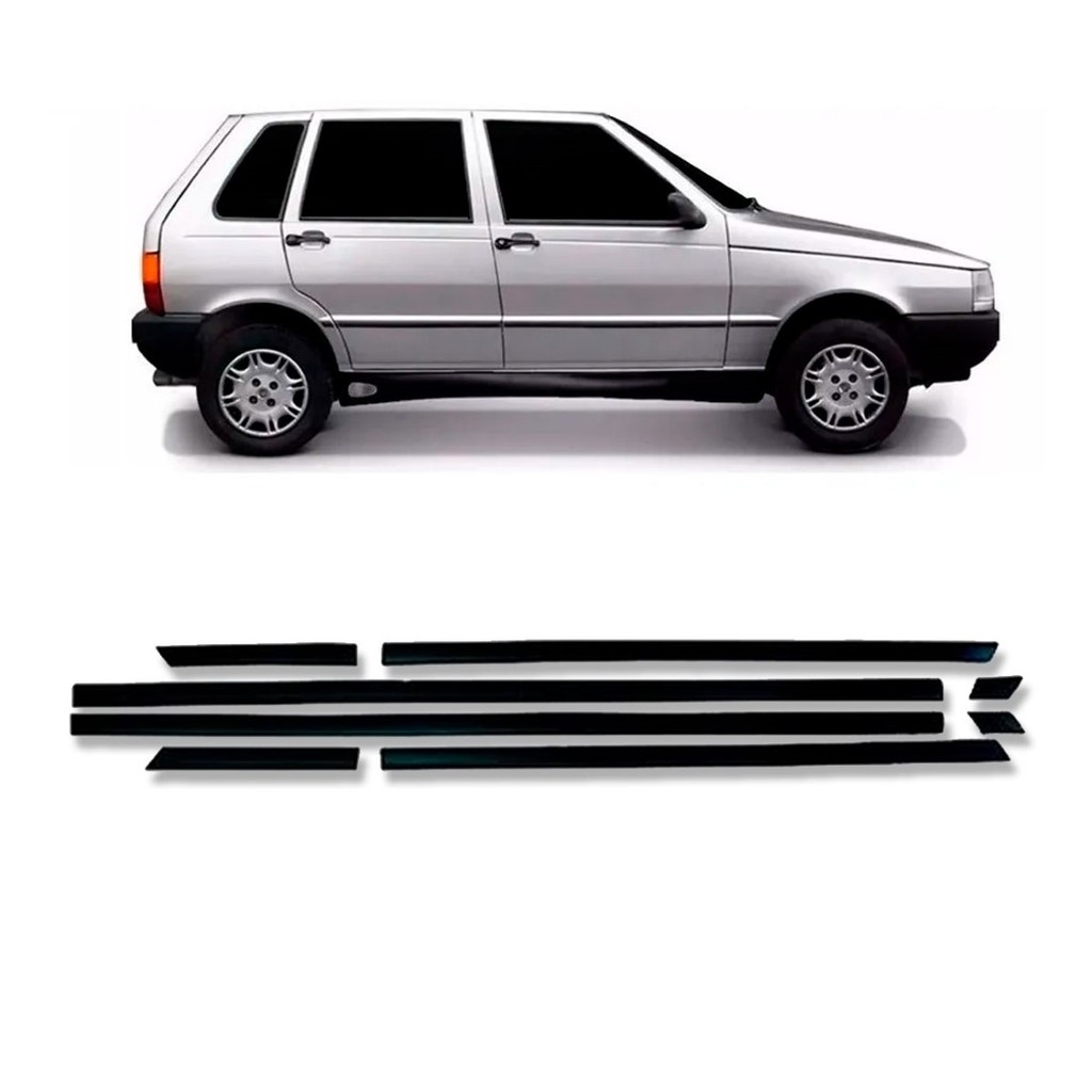 Jogo Friso Lateral Uno 4pts 1991 1992 A 2003 8pcs Fino Preto em Oferta na Shopee