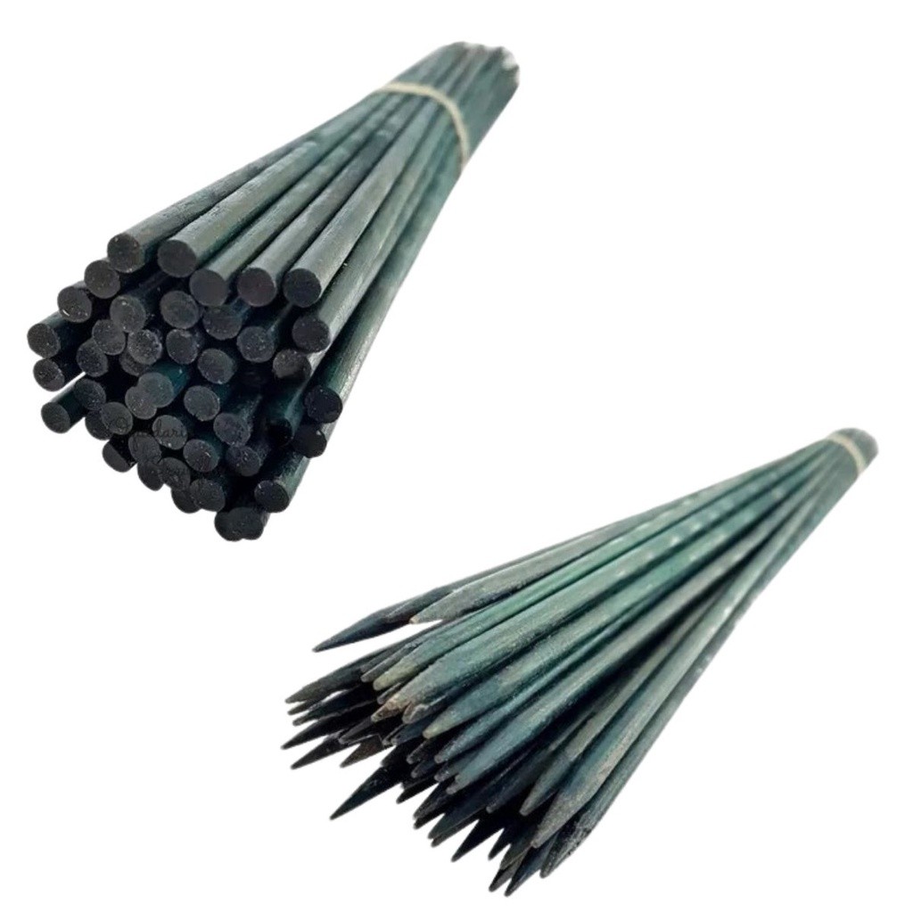 Kit 30 Estacas Tutor De Plantas Haste Pintada Bambu 65cm Suporte Sustentação Orquídeas Flores