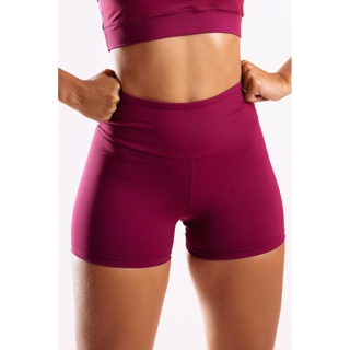 Short  Premium Vinho em Poliamida SH163 em Oferta na Shopee