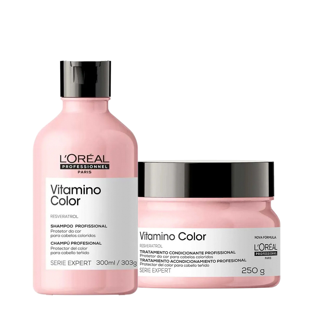 Kit LOréal Professionnel Vitamino Color Shampoo e Máscara P (2 Produtos)