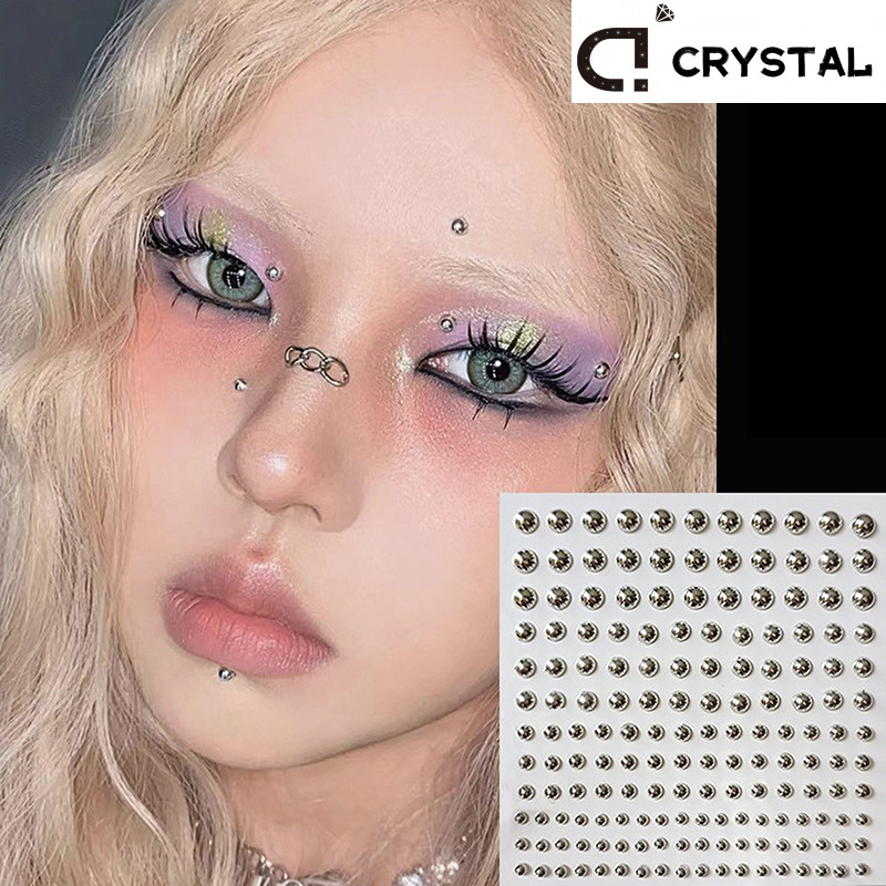 180 Pcs Não Piercing Rosto Adesivo Autoadesivo Reutilizável Falso Sobrancelha Nariz Anel Corpo Umbigo Jóias