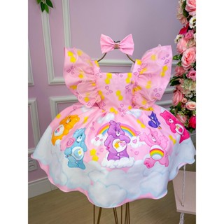 Vestido Ursinho Carinhosos Urso Infantil Kids Menina Temáticos em Oferta na Shopee