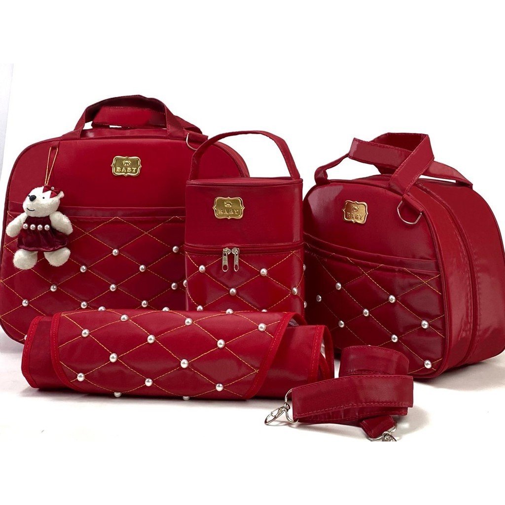 Kit de Bolsas Maternidade Bebê Tipo Mala Impermeável Térmicas