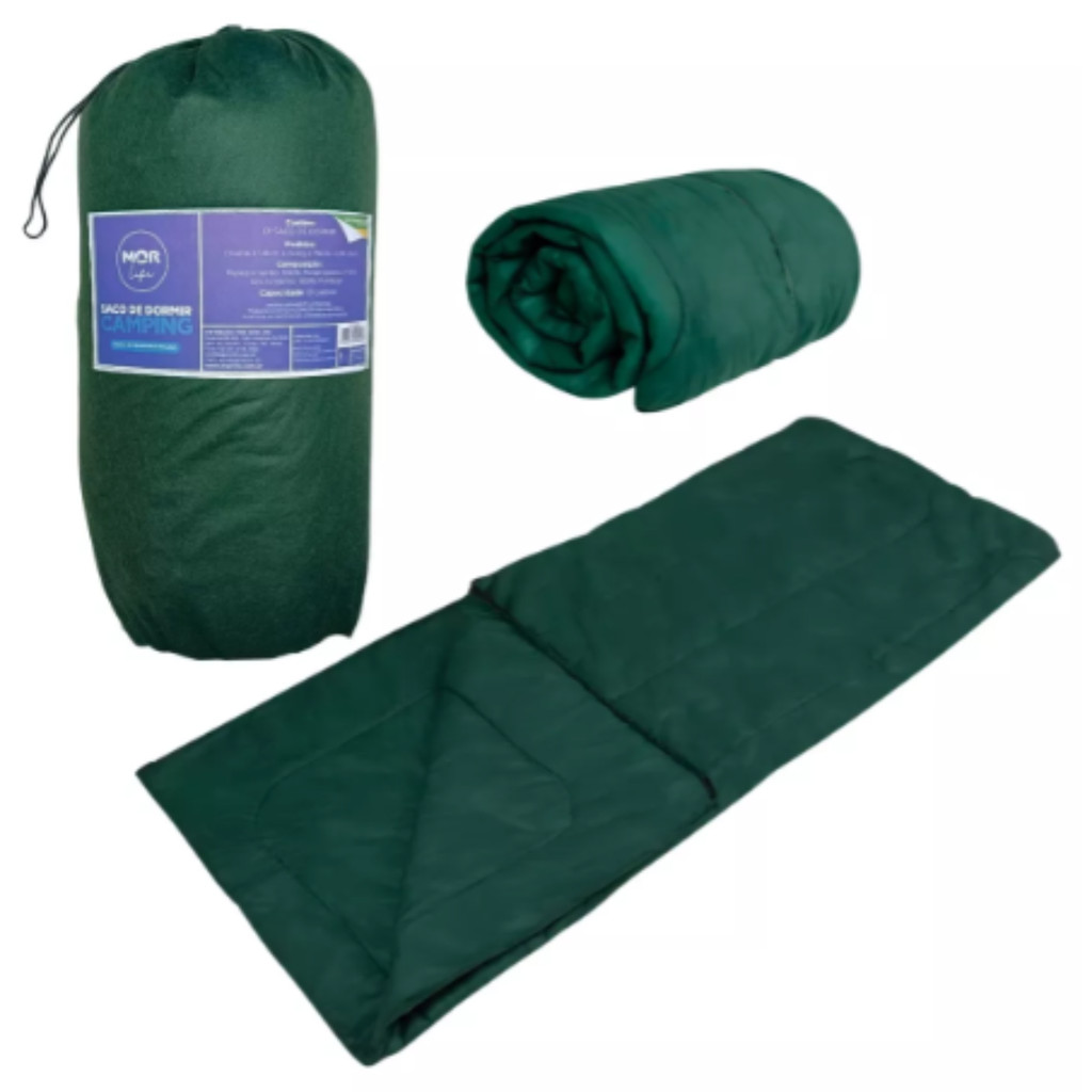 Saco De Dormir Colchonete Até 6°Com Bolsa De Tranporte Mor