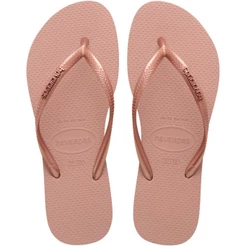 Chinelo Havaianas Slim Logo Metallic Rosa Crocus