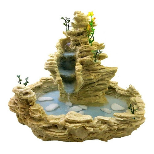 Fonte De Água Pedra Artificial Cascata Siena - Resina em Oferta na Shopee