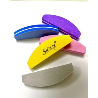 Kit 10 Mini Lixas Buffer Sioux ou Lisa para Unha Gel, Acrigel e Manicure