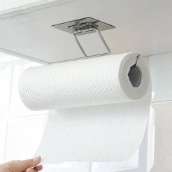Gancho Inox Com Auto Colante Metal Porta Papel Toalha