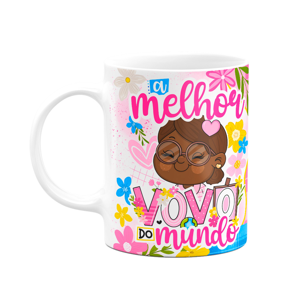 Caneca dos Avós Cartoon o Melhor Vovô do Mundo M10 - Miniatura 2