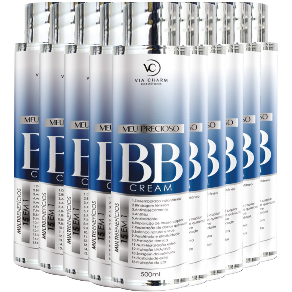 KIT 10 Finalizador Meu Precioso VC Bb Cream 15 Beneficios