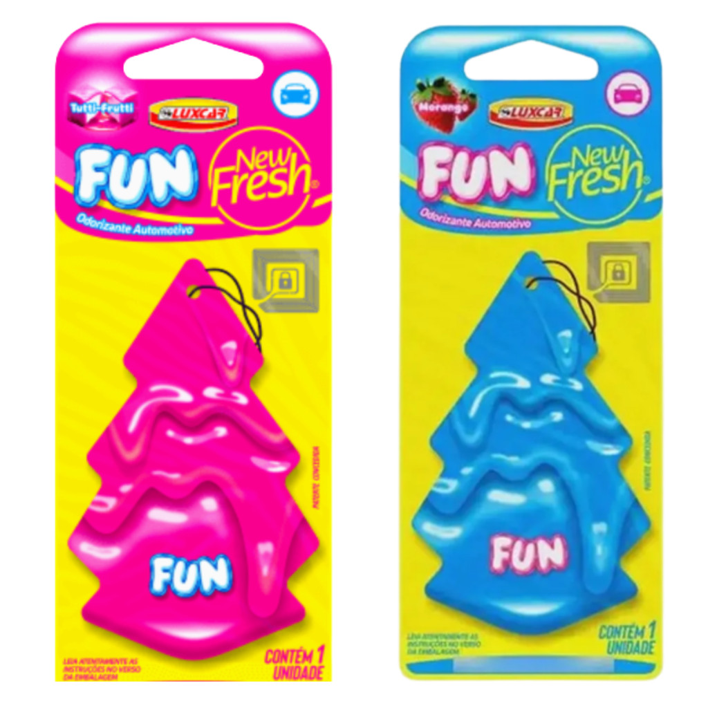 Luxcar Aromatizante Árvore Miniatura New Fresh Car Fun Perfuma o Carro com Aroma Suave e Divertido