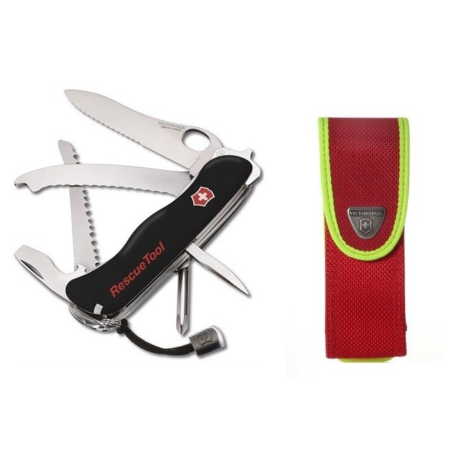 Canivete Suíço Victorinox RescueTool Preto 15 funções com Bainha