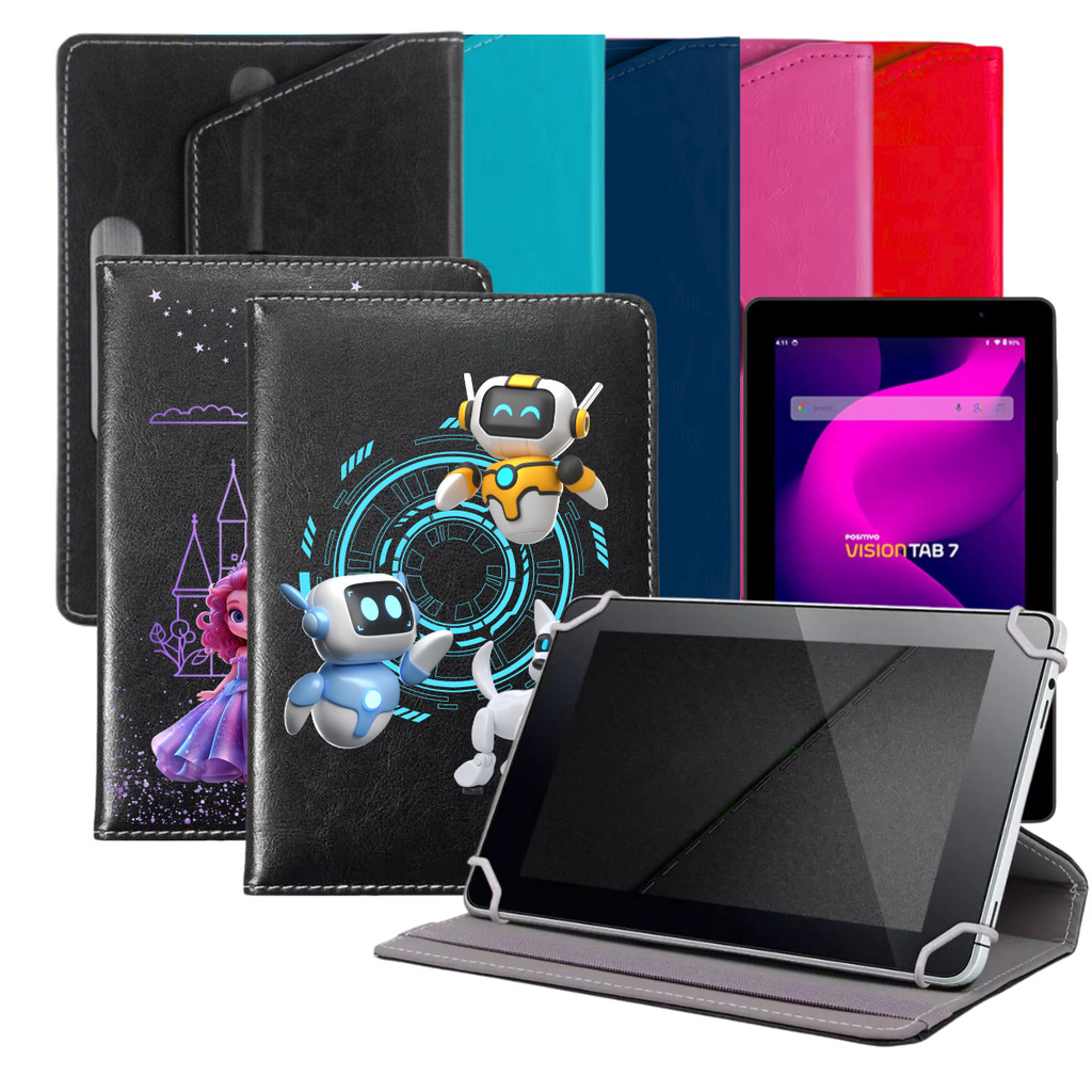 Case Capa Giratória para Tablet Positivo Vision Tab 7 Polegadas