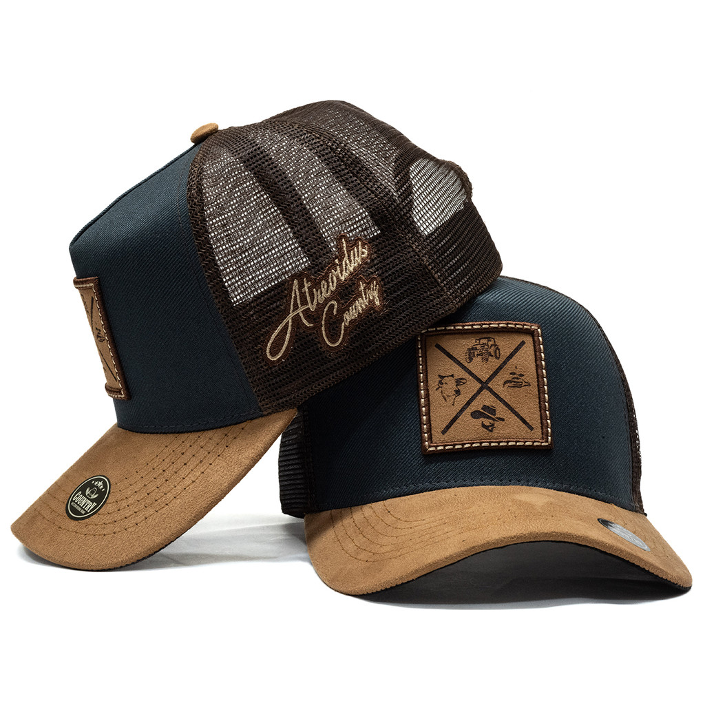 Boné Trucker Telinha Atrevidu's Agro Camurça em Oferta na Shopee