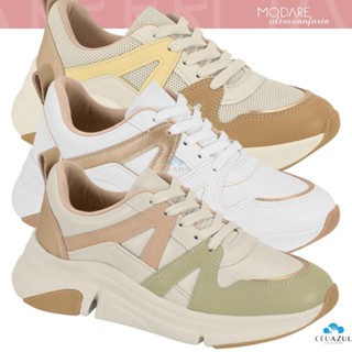 Tênis Modare Feminino Casual UltraConforto Ortopédico Moderno London Cores Lançamento em Oferta na Shopee