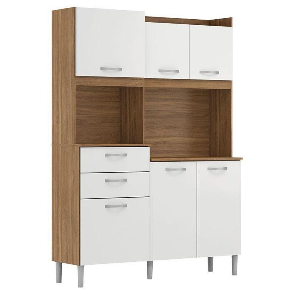 Kit Para Cozinha Harmonia Amendola Branco - Demóbile em Oferta na Shopee