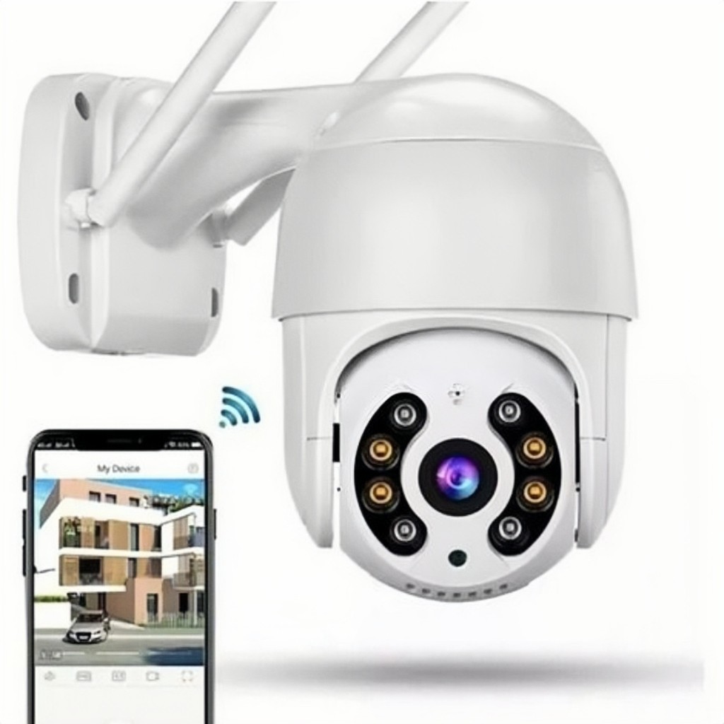 Camera Ip A8 ICSEE Wifi Externa Hd Sensor De Movimento Ptz Speed Dome a Prova Agua