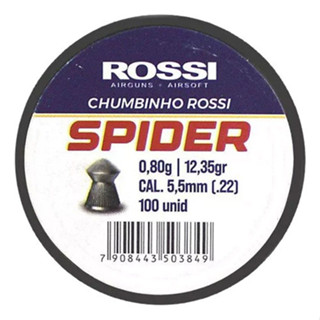Chumbinho Spider 5.5mm 12,35gr 100un - Rossi em Oferta na Shopee
