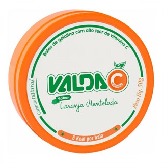 Bala De Gelatina Vitamina C Valda Laranja Mentolada 50g em Oferta na Shopee