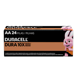 Pilha Alcalina AA Pequena Duracell Com 24 Unidades