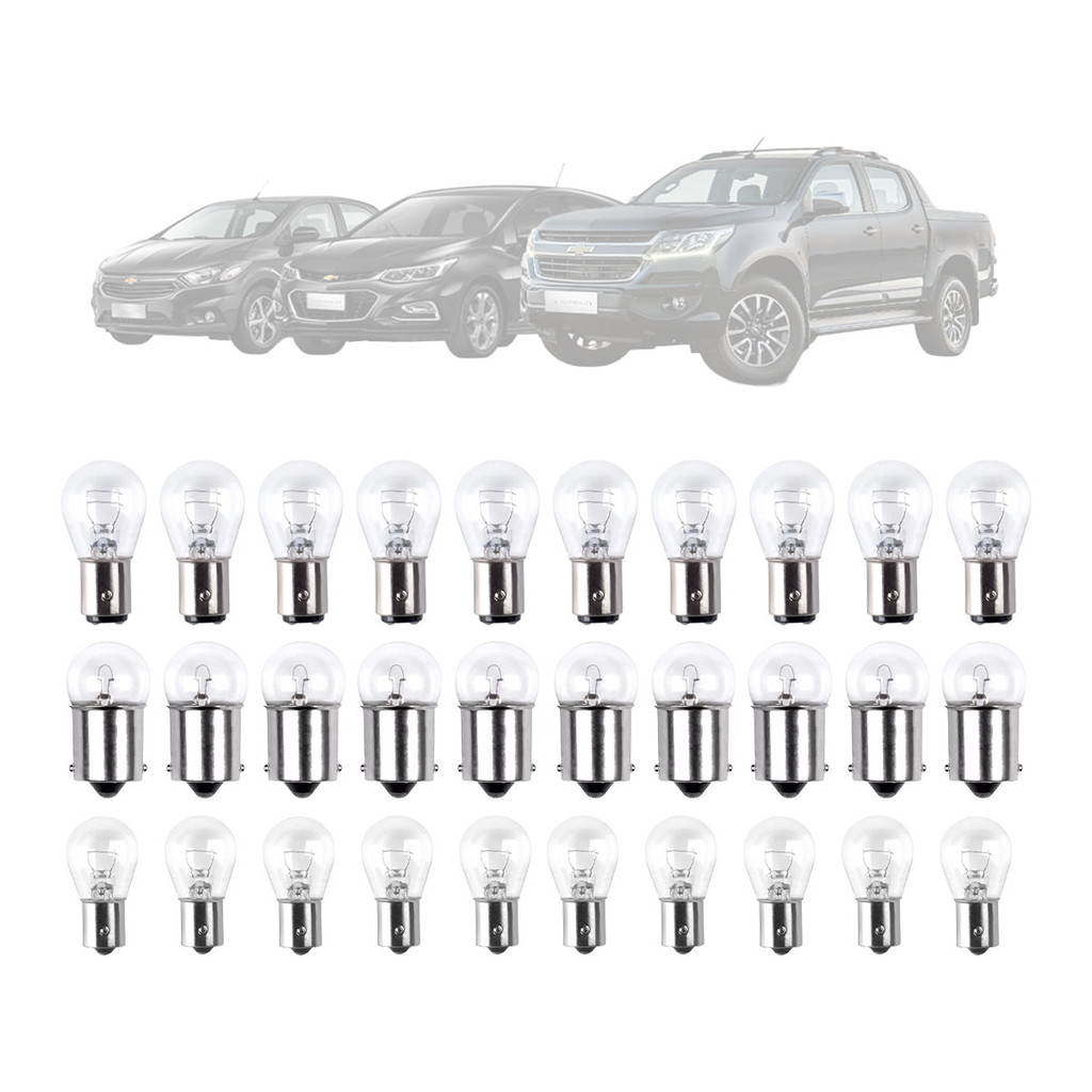 Kit Lâmpadas Carro Revisão 1141 1034 67 12V 21W 5W 30 Unidades Manutenção Automóvel Reposição em Oferta na Shopee