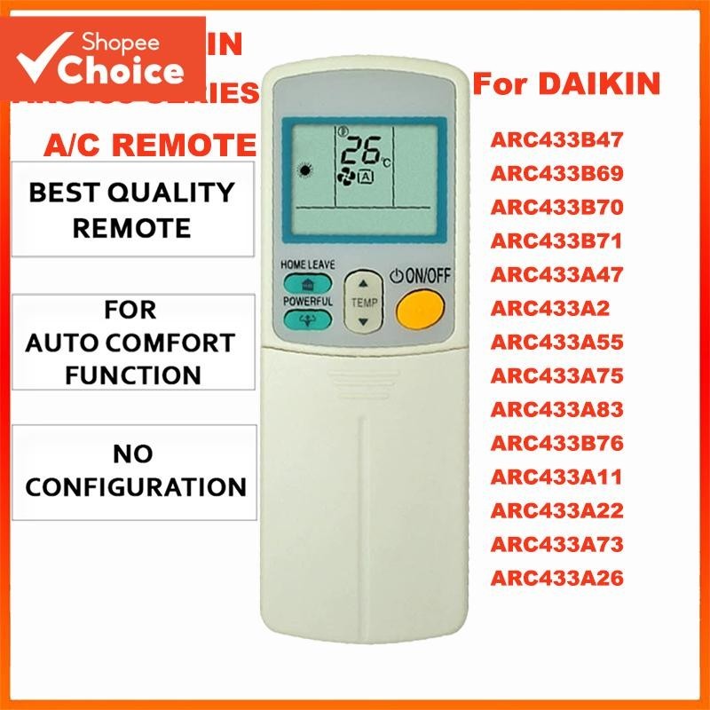 Novo Para Daikin Ar Condicionado Controle Remoto Substituição Série ARC433 Inverno Venda Quente Modelos Compatíveis