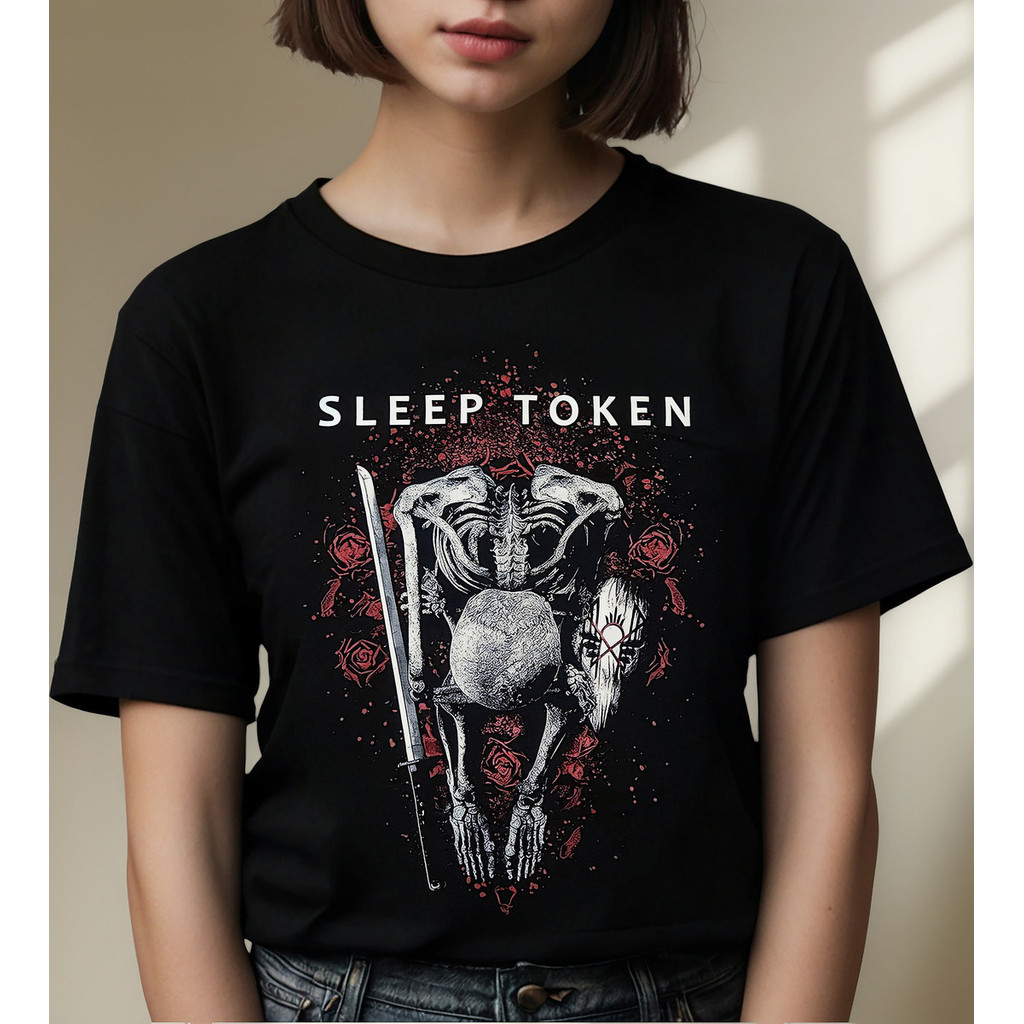 Camiseta Feminina Sleep Token - The Love You Want Blusa Unissex Streetwear 2025 Novo