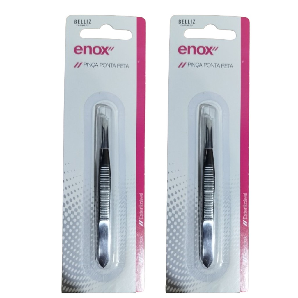 Kit 2 Pinça Ponta Reta 674 - Enox