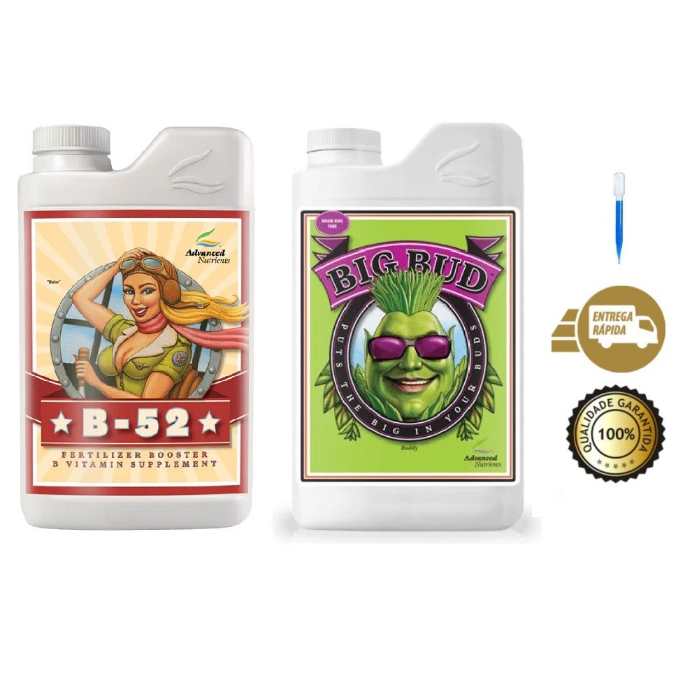 Fertilizante B-52 + Big Bud 2x50ml Advanced Nutrients Fracionado