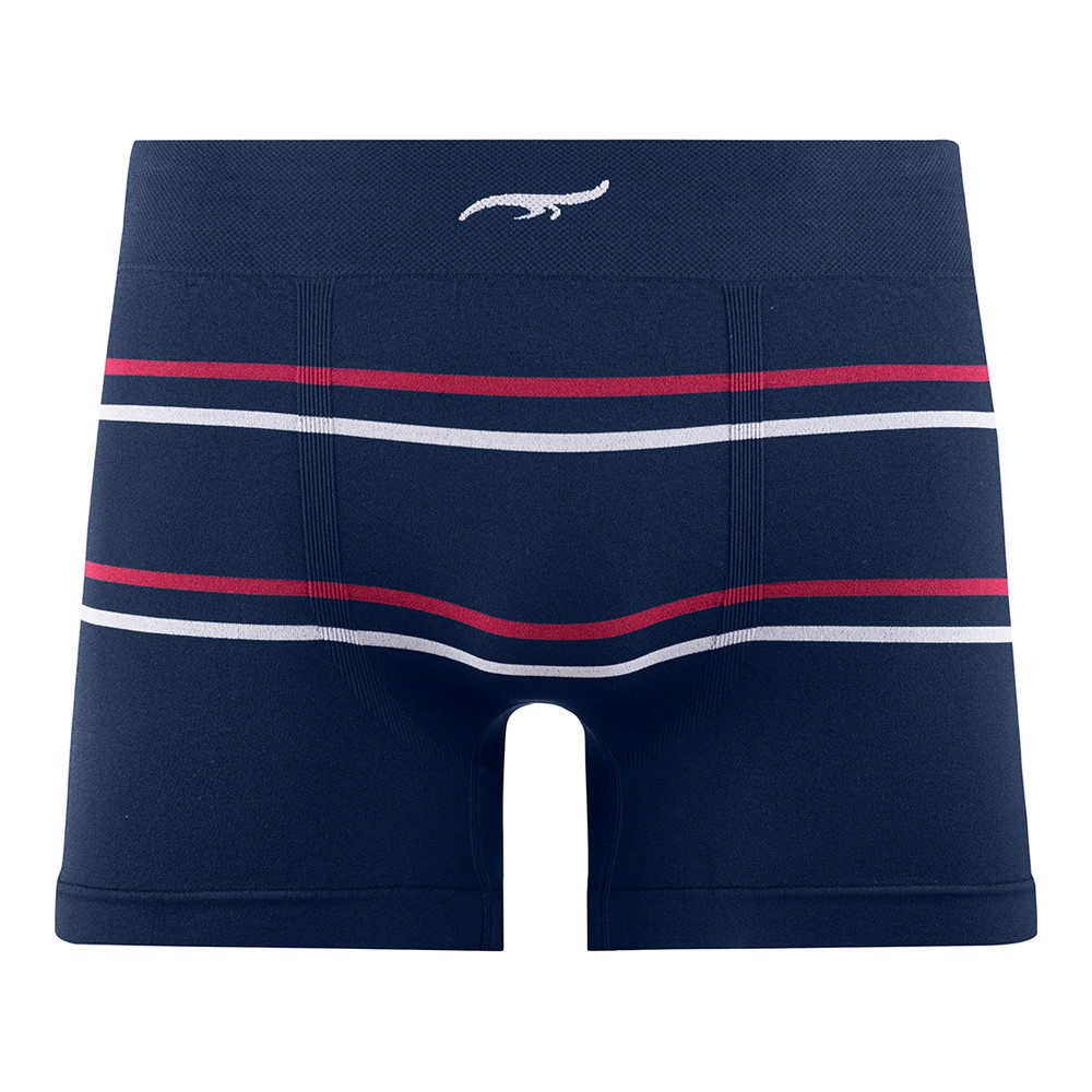 Cueca Boxer Listrada sem Costura Navy Zee Rucci em Oferta na Shopee