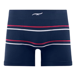 Cueca Boxer Listrada sem Costura Navy Zee Rucci