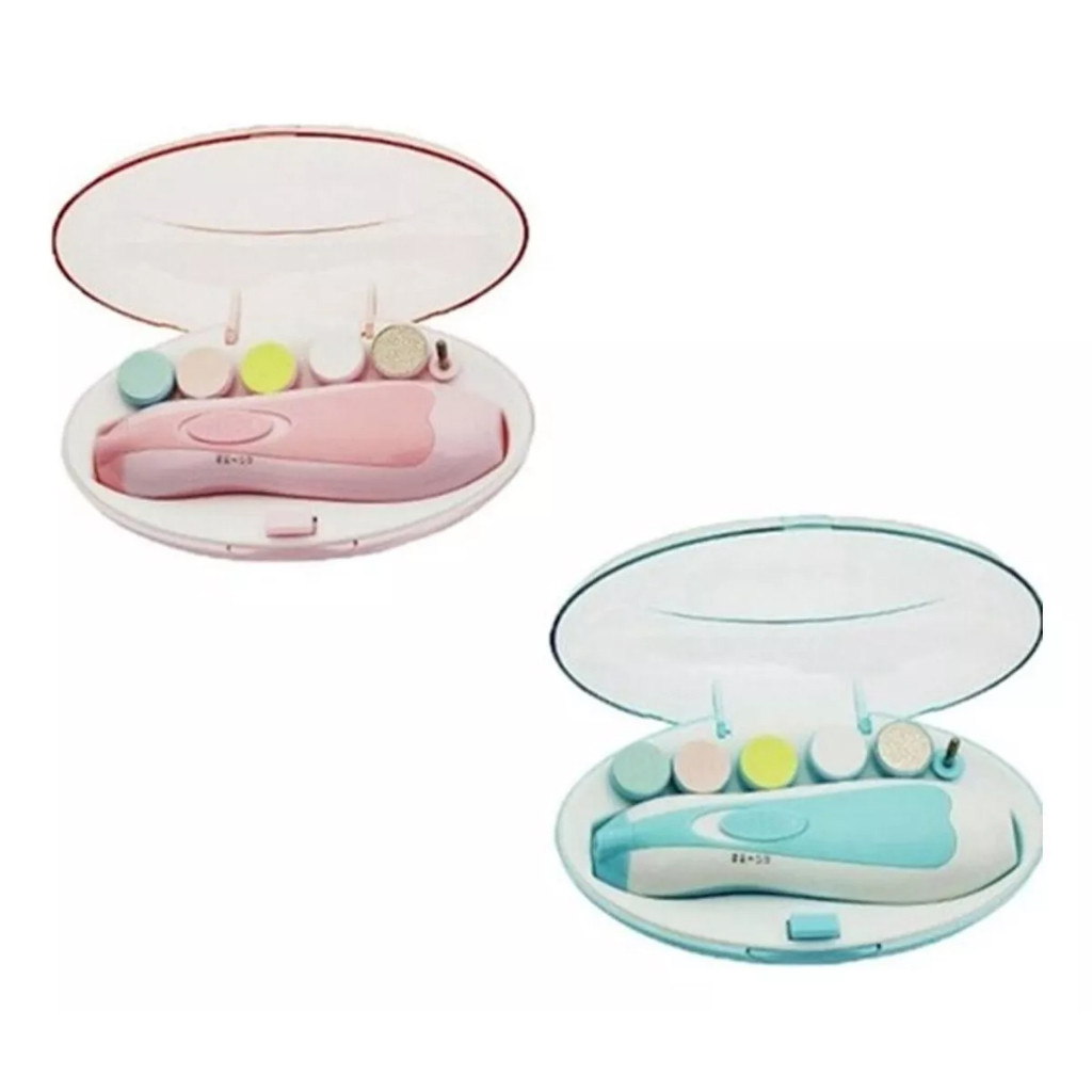 Lixa de Unha Elétrico Aparador Cortador Para Bebê Infantil Com Estojo loja canaa