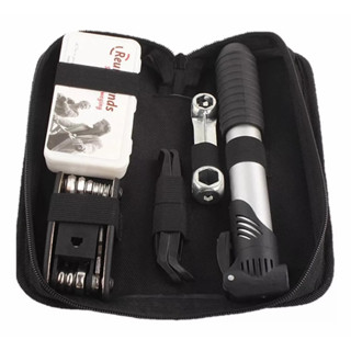 Kit de Ferramentas para Bicicleta - Reparo de Pneu, Bomba de Ar e Bolsa para o Quadro em Oferta na Shopee