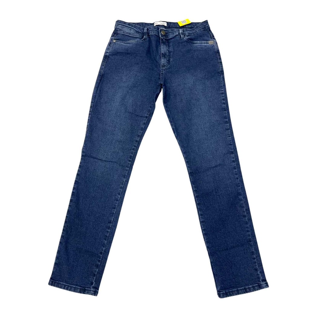 Calça jeans azul masculina corte slim max denim ref. 112017