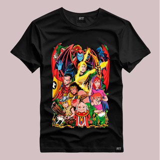Camiseta Caverna do Dragão Vingador Mestre dos Magos Geek Qualidade Premium Nostalgia  Algodão 30.1 Malha Penteada