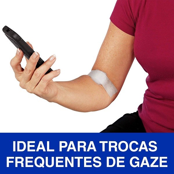 Detalhes do Kit com 2 Fita Micropore Nexcare Branco 100MM X 4,5M
