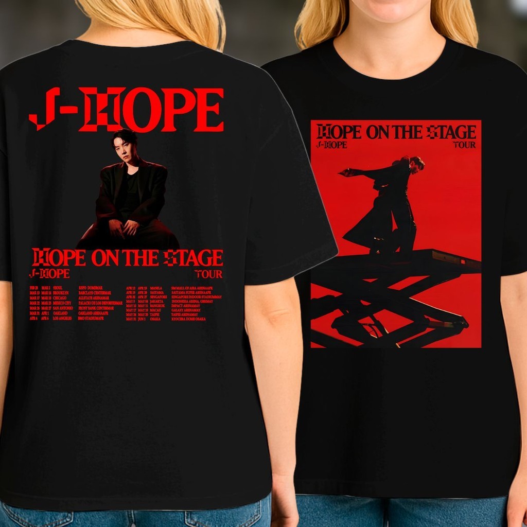 Camisa Unissex Rapper Bts J-Hope Hope On The Stage World Tour Camiseta 100% Algodão Army K-Pop