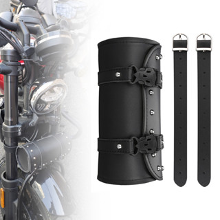 Bolsa De Garfo De Motocicleta De Couro À Prova D'água , Alforjes Pequenos , Preta Para Guidão , Acessórios em Oferta na Shopee