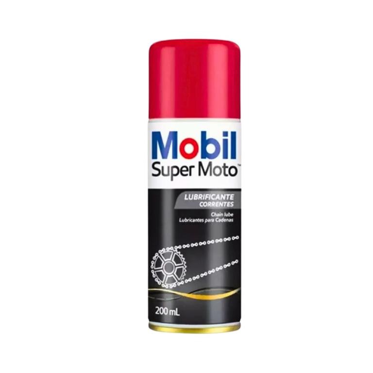 Spray Lubrificante Graxa Corrente Mobil Super Moto Chain Lub 200ml
