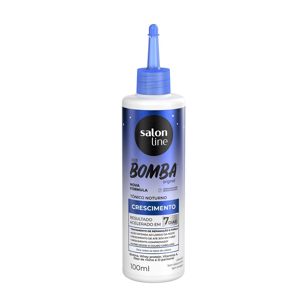 Tônico Noturno SOS Bomba Original Crescimento 100ml - Beauty