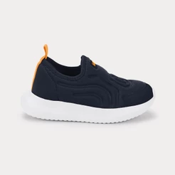 Tênis Infantil Bibi Flash Azul Marinho com Laranja