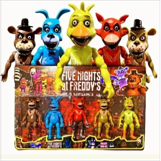 Brinquedo Colecao Kit 5 Bonecos Five Nights At Freddy's - Five em Oferta na Shopee