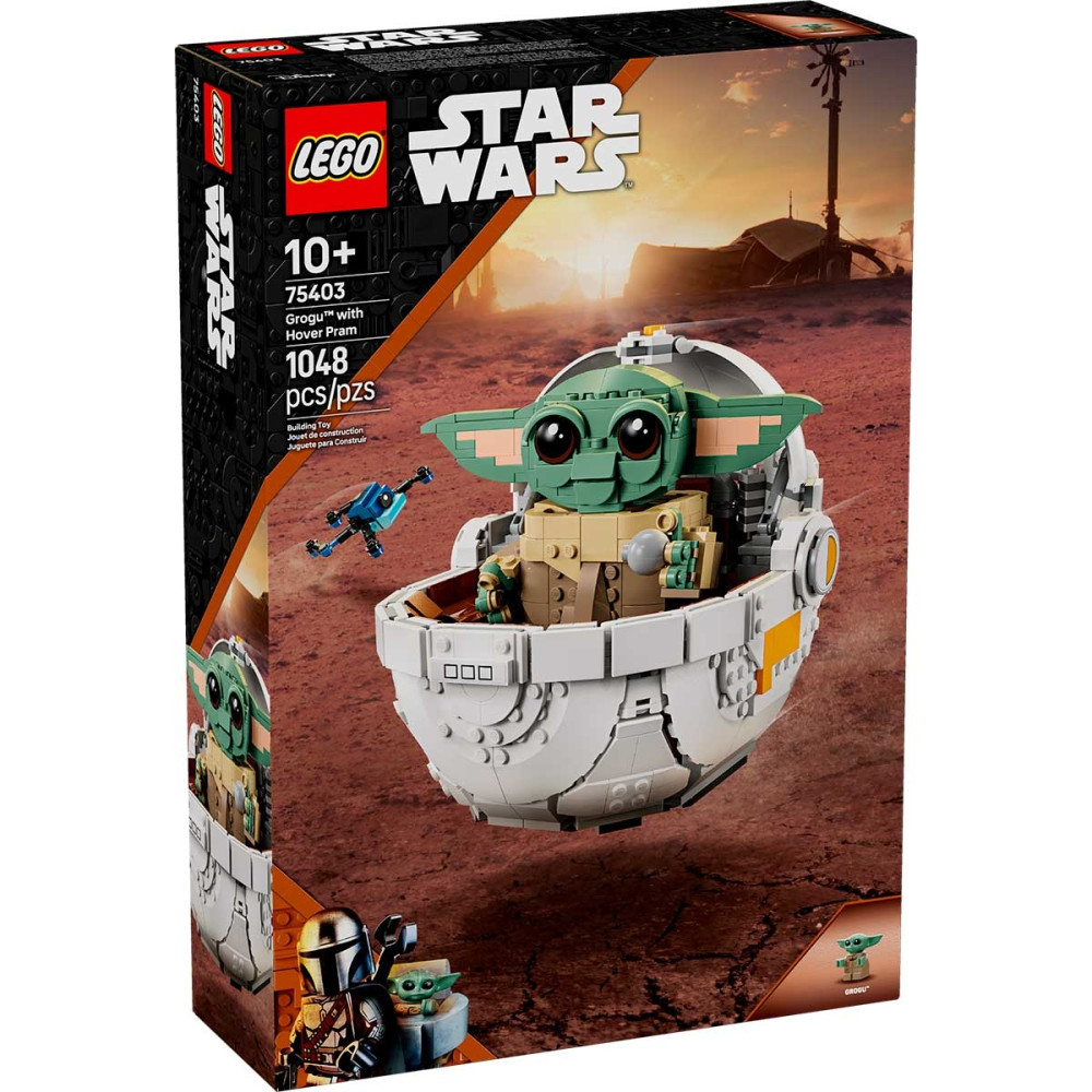 Detalhes do Grogu com Berço Voador Star Wars 1048 Peças 75403 Lego